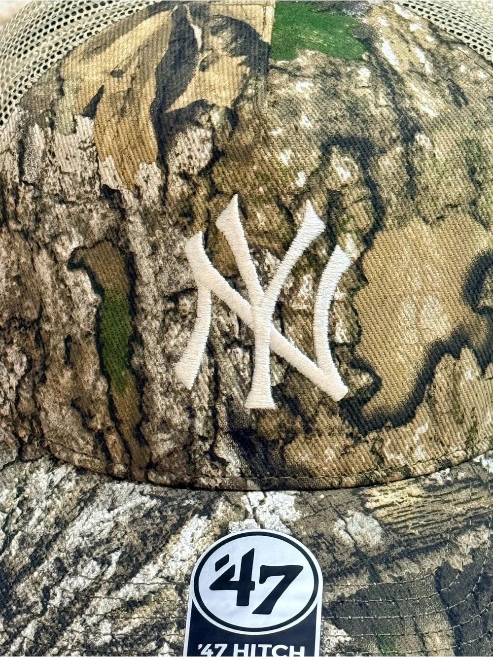 ’47 Brand MLB New York Yankees Real Tree Camo Hitch Trucker Hat